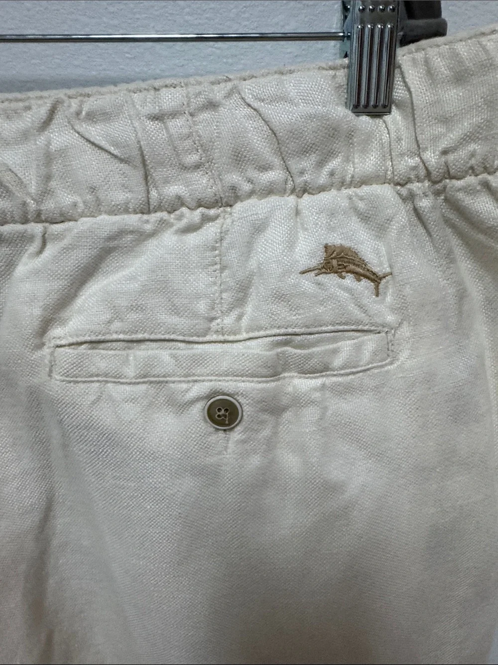 Tommy Bahama Cream Straight-Leg Chinos